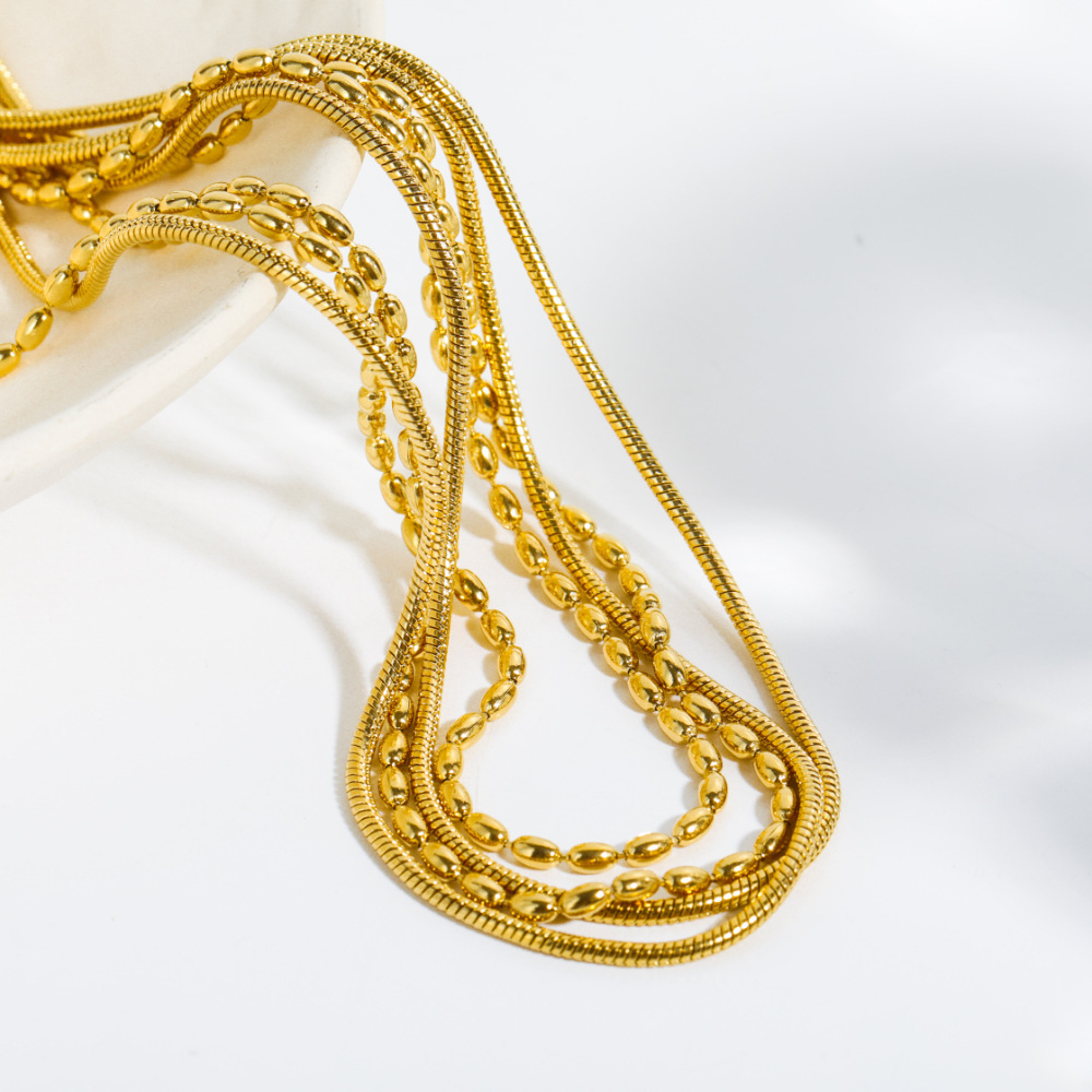 Retro Heart Shape Daisy Titanium Steel Enamel Artificial Pearls Turquoise Shell Necklace 1 Piece