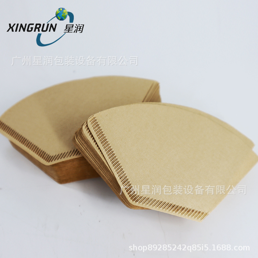 扇形咖啡过滤纸 滴漏式手冲梯形咖啡滤纸 扇形过滤纸 102咖啡滤纸