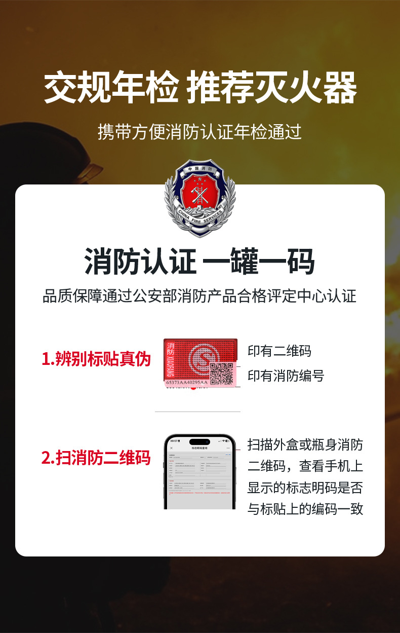 Vehicle-Mounted Water-Based Fire Extinguisher for Household Private Cars, Small Portable Car Annual Inspection Fire-Fighting Equipment, High Temperature Resistance
