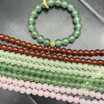 烤漆仿玉石圆珠玻璃珠子散珠diy水晶手链串珠材料饰品配件批发