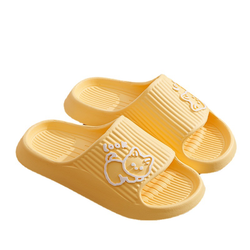Zapatillas de verano Casa de las mujeres baño simple baño antideslizante ligero zapatillas de baño de interior pareja de hombres
