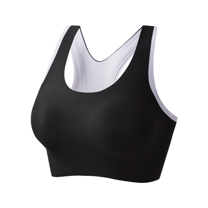 Hermoso sujetador de yoga con espalda, posavasos fijos, ropa interior deportiva integrada a prueba de golpes, chaleco ajustable para correr y fitness