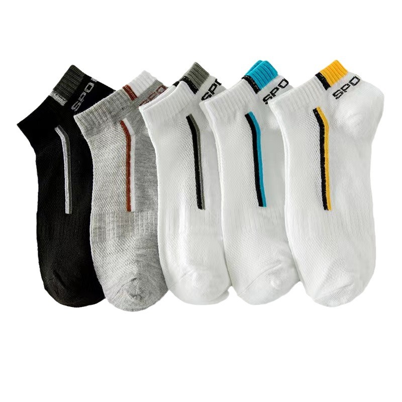 Calcetines calcetines de hombre desodorante absorbente de sudor calcetines cortos verano delgado bajo-top boca baja invisible barco Calcetines hombres de moda