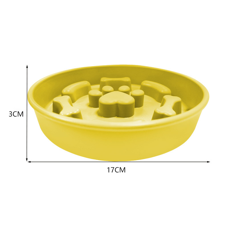 소시지 개 발톱 노란색 느린 음식 그릇-중간