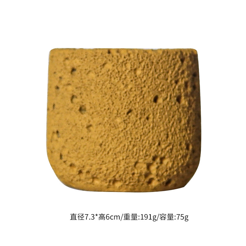国境を越えたセメント宇宙の質感アロマキャンドルカップdiyキャンドルカップ空カップ拡香石無火雰囲気容器振り子