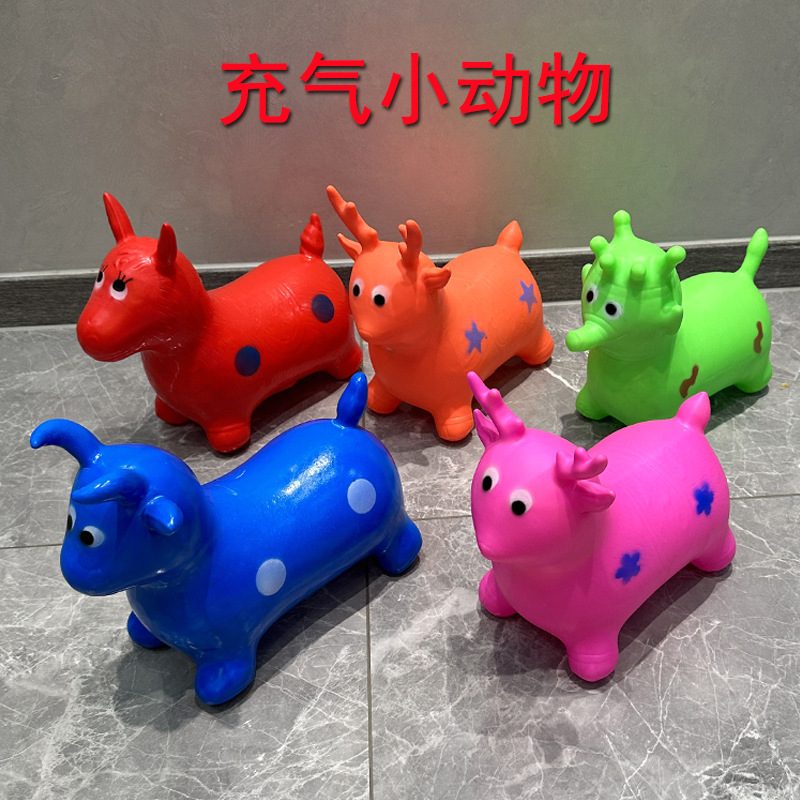 メーカー直販pvcトランペット跳馬跳鹿屋外ミニ空気入れシミュレーション動物玩具卸売り|undefined