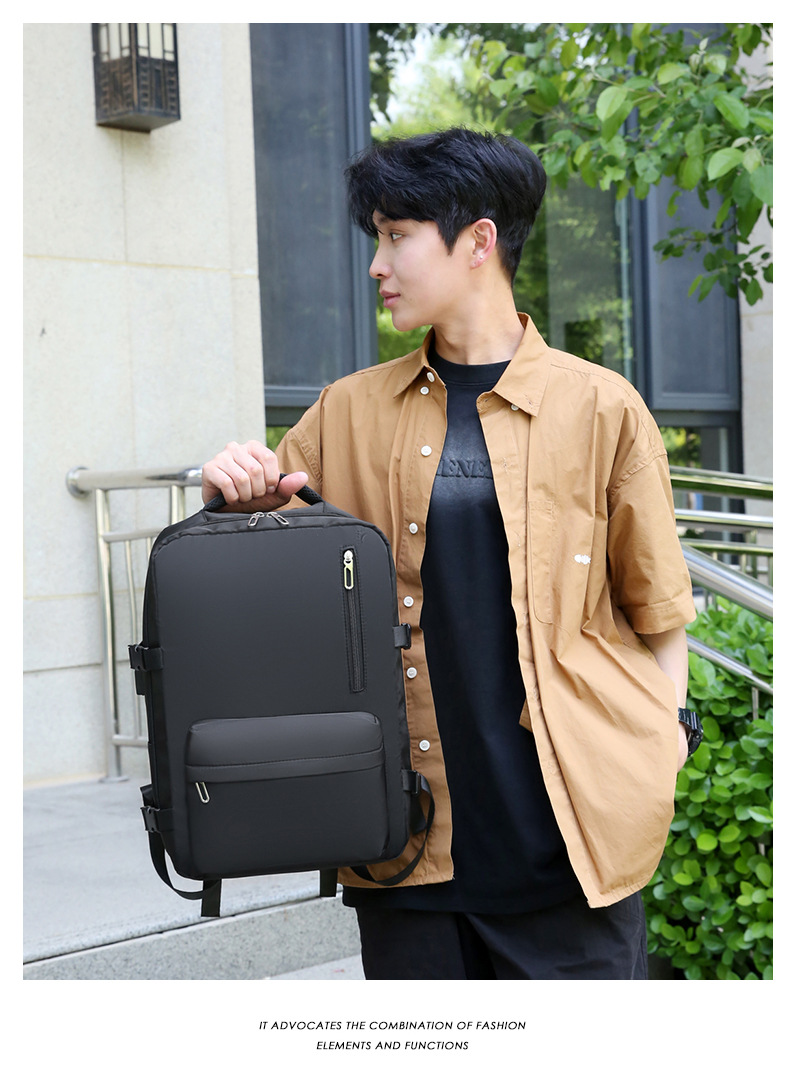 New Business Travel Large Capacity USB Interface Backpack Computer Bag_voghion.com