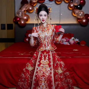 Xiuhe Wedding Bride 2025 New Chinese Style Wedding Dress High-End Wedding Outfit for Banquet