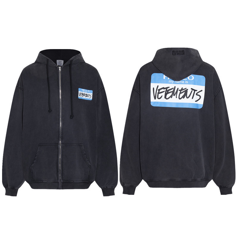 VTM アメリカの国境を越えた卸売秋冬の新しい刺繍文字フード付きパーカー流行のブランドオーバーサイズ男性と女性のスウェットシャツ|undefined