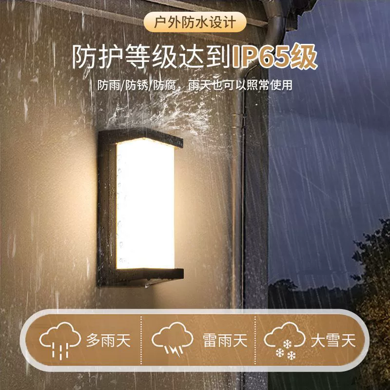 Индукционная лампа проход дверной водонепроницаемый вилла двор лестница балкон ванная комната свет светодиодный напольные настенные световые фонари
