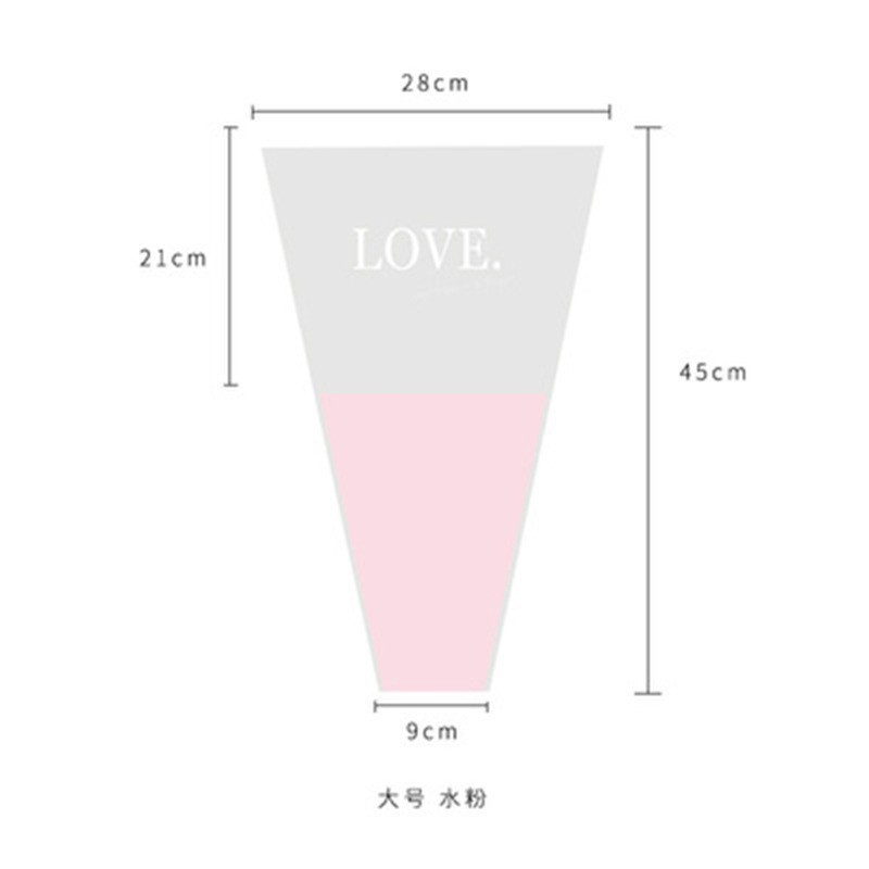OPP英語マルチピースバッグ[ピンク] 50枚/パック;(45CM*28CM)±5%