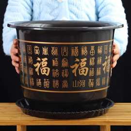花盆仿陶瓷树脂塑料果树盆特大号盆栽绿植果树绿萝月季牡丹花盆