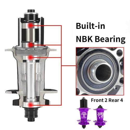 TANKE TH390 Spoke Cluster 120 Bead Retainer Quick Release Axle Chromatic 32/36 Hole Aluminum Mountain Bike Spoke Cluster