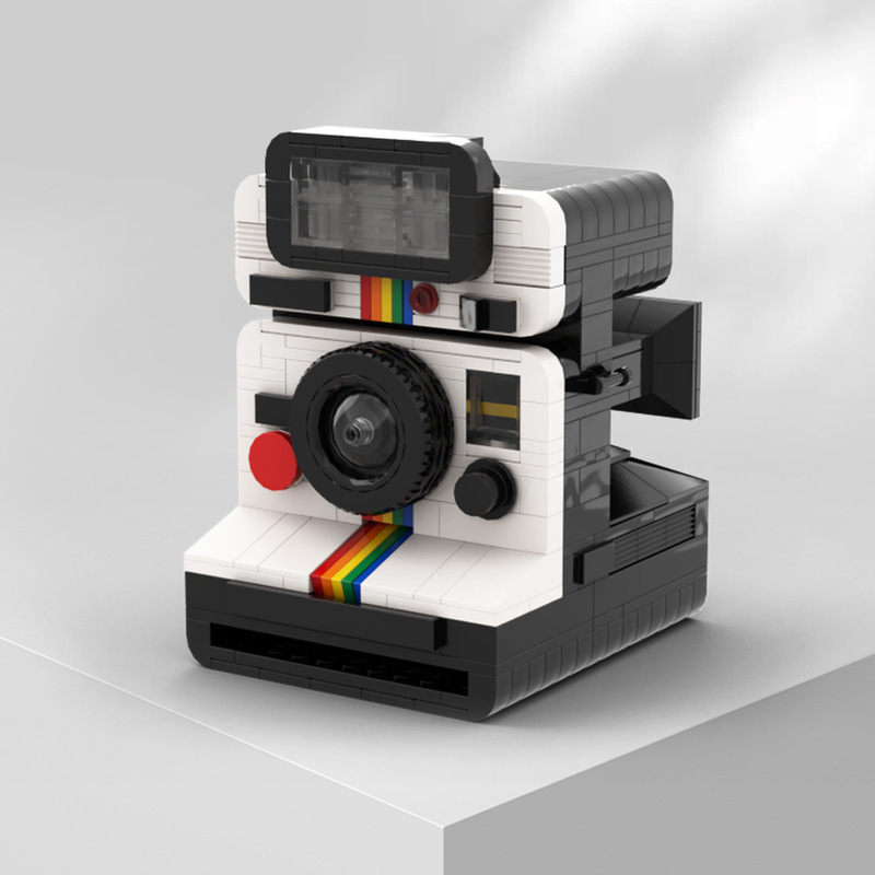 Moc-96833 Polaroid Land Camera 1000 Building Block Toy Compatible with Lego Small Particles Dropshipping