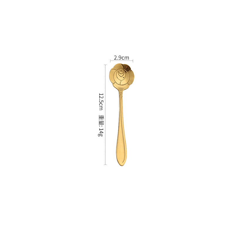 12cm 골든 로즈 스푼 [고급 모델]