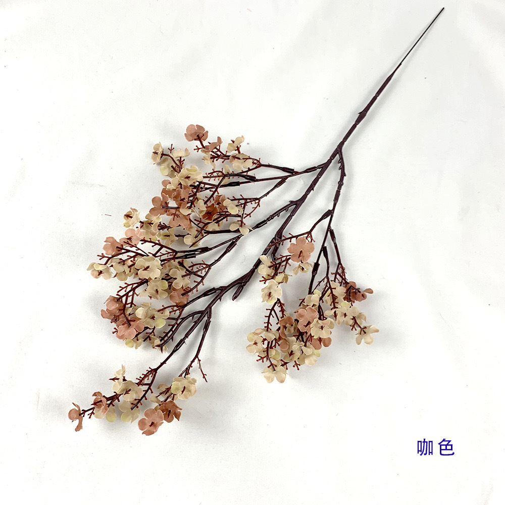 Simulación de estrellas pequeñas flores cortas coloridas flores falsas transfronterizas arreglos de flores en la mesa del hogar de flores falsas arreglos de flores en la sala de boda