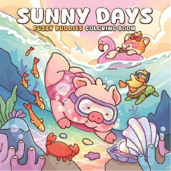 跨境涂色本 Spooky Cutie Coloring Book 怪兽系列儿童涂鸦填色本|undefined