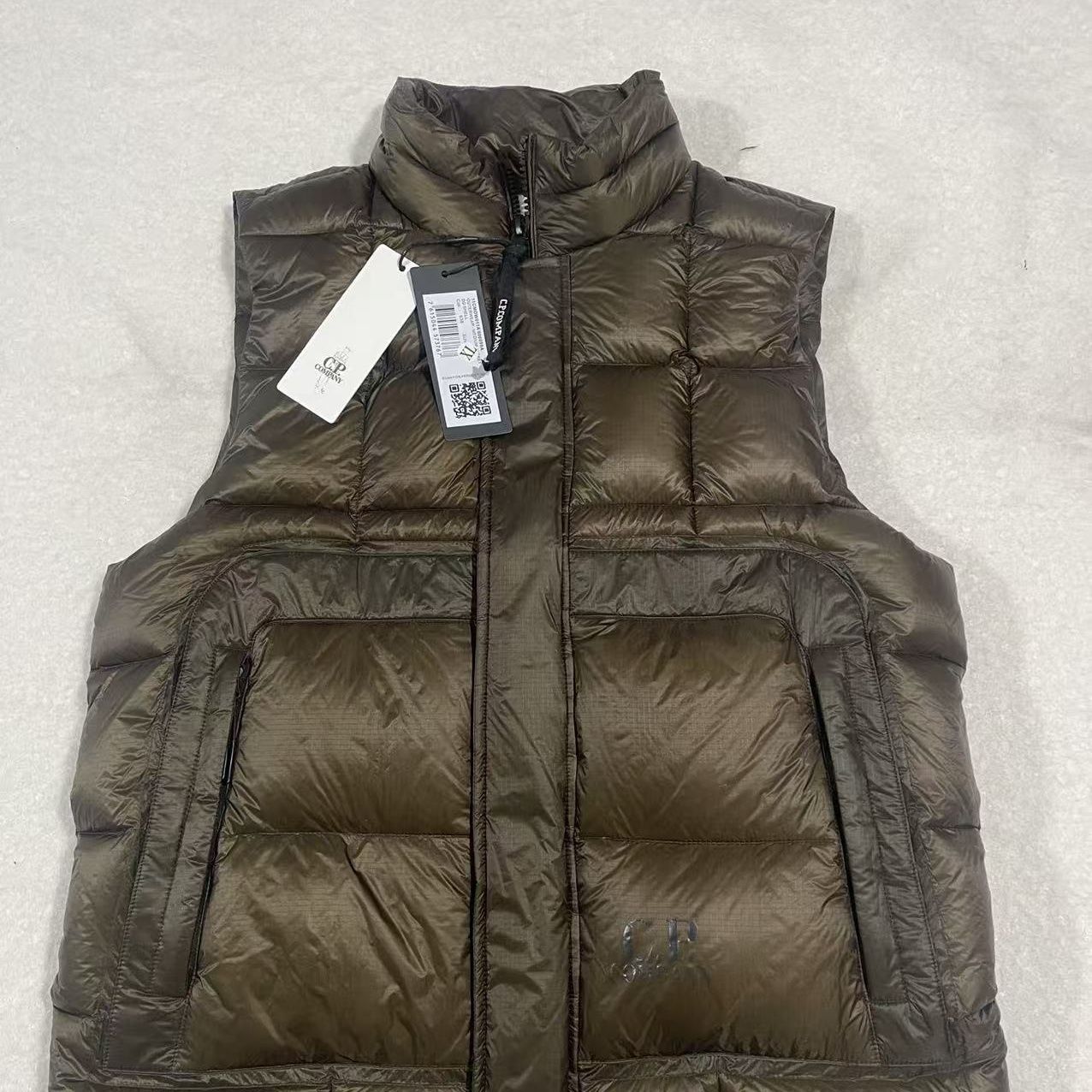 C.P. Company Puffer Vest Down Brown