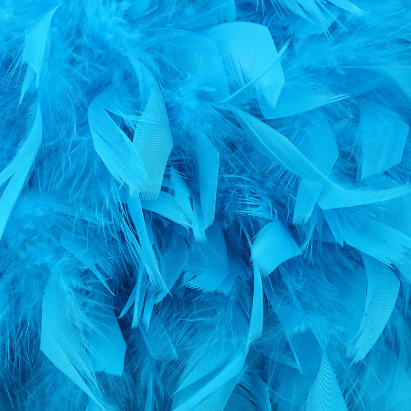 Pingcai factory directly sells various colors of turkey feathers, handmade long feathers, clothing accessories, decorative parts, and materials in stock for wholesale