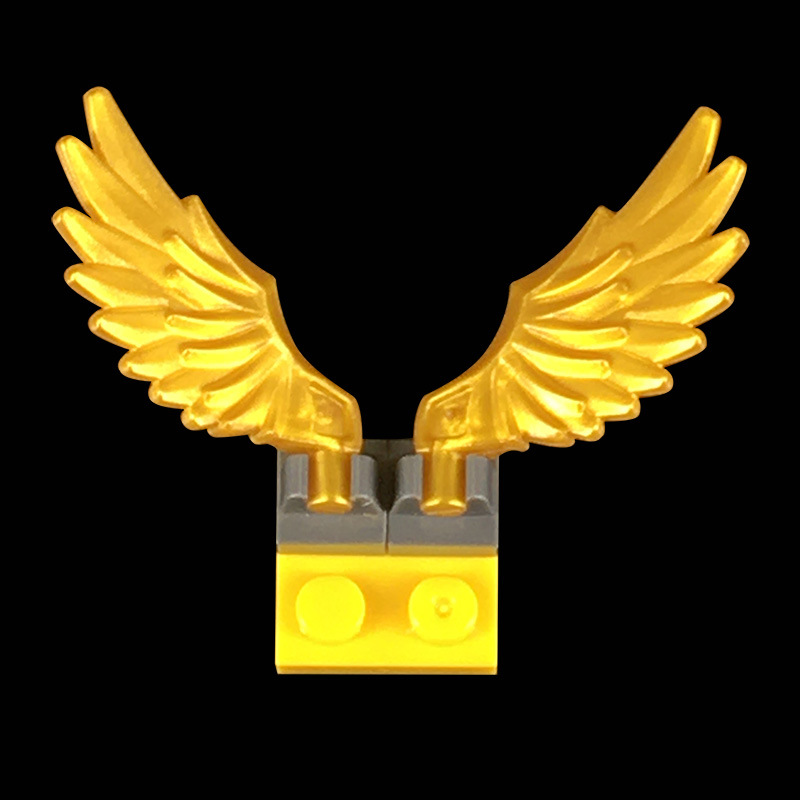 人仔天使翅膀MOC科教玩具兼容乐高积木DIY零件配件11100定制塑胶|ru