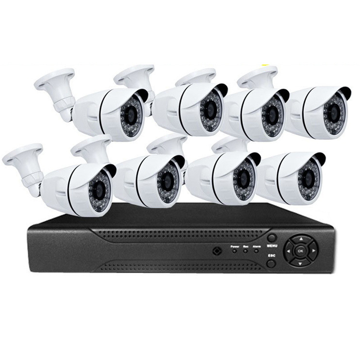 Sistema de seguridad CCTV AHD 1080P KIT Sistema de monitoreo de 8 vías Kit de equipos de monitoreo
