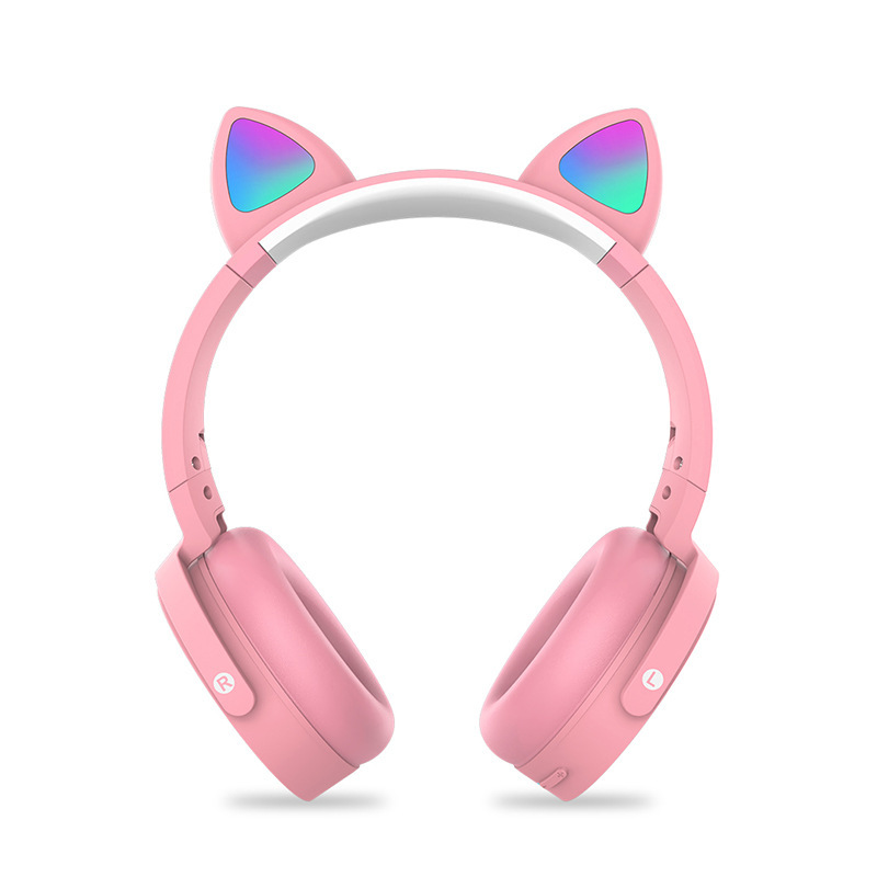 CXT-950 Decompression Cat's ears (Steamed cat-ear shaped bread) Headset Plug in Card Gift Foldable Earphone Universal_voghion.com