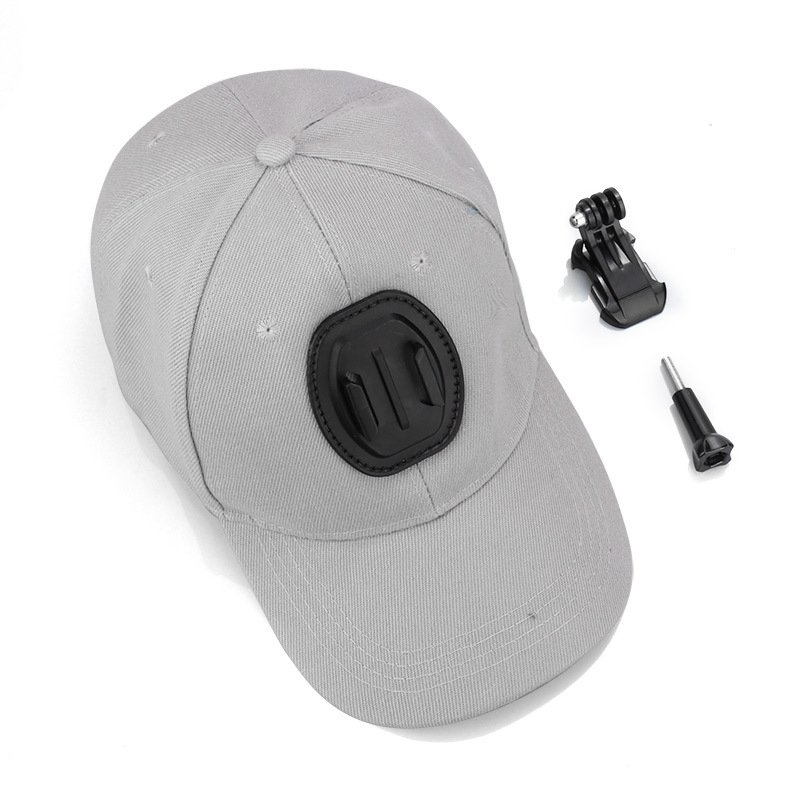 TikTok pesca al aire libre gorra a prueba de sol GoPro sombrero headwear soporte primera vista accesorios de disparo transmisión en vivo