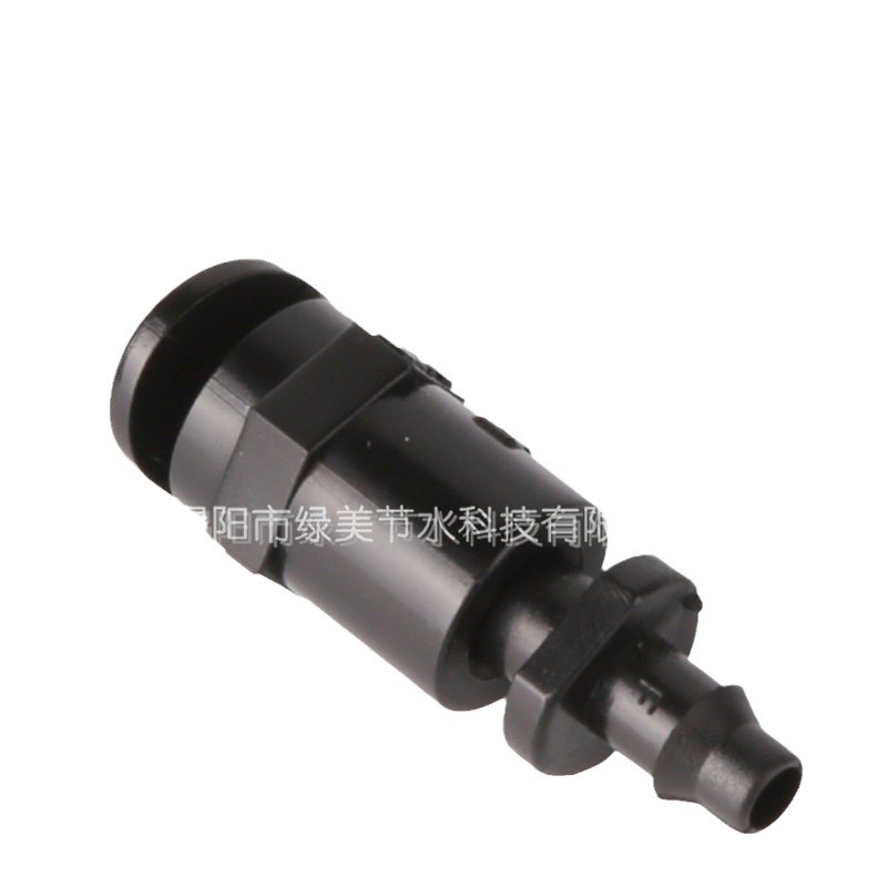 Negro 180 grados refracción atomización micro pulverizador + una sola púta pulverización unidireccional esquina flor vivero árboles frutales micro pulverización