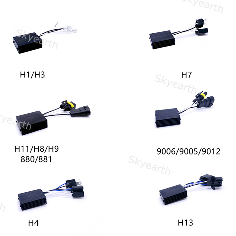 Coche LED faro decodificador H1 H7 H11 9005 H4 lámpara lejos y cerca del estabilizador de faros modificación especial