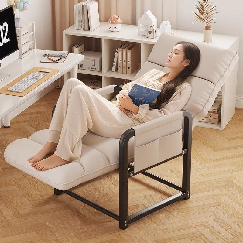 Silla de descanso de almuerzo para empleados de oficina con asiento de doble propósito para estación de trabajo plegable sofá perezoso