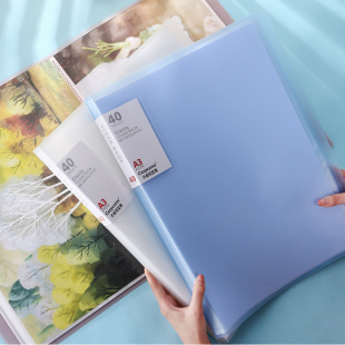A3 children's picture album storage 8K painting favorites transparent insert finishing book file folder bag sketch painting works