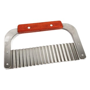 Large stainless steel potato slicer French fries potato cutting corrugated knife vegetable cutter wavy potato knife wholesale