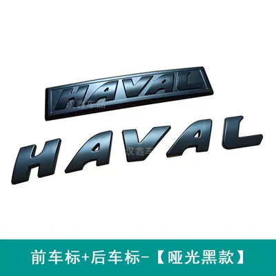 Car logo: Cool Dog National Trend Divine Beast M6 - third-generation-h6h6s-big-standard-matte-black-front-rear-logo-recommended