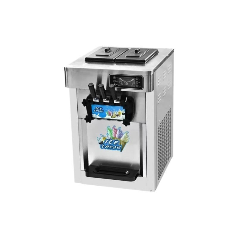 Máquina de helado Máquina de helado de cono pequeño de escritorio vertical comercial Máquina de helado suave Fabricante automático de máquinas de helado
