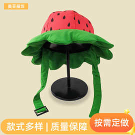 新款可爱卡通呆萌小草莓雷锋帽儿童女生秋冬加厚保暖棉帽定制