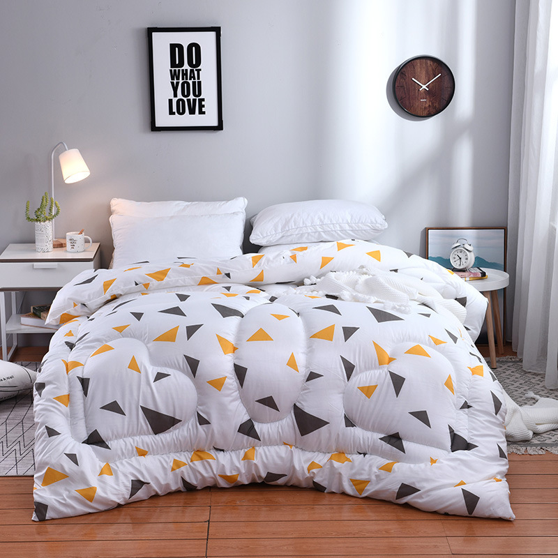 2025 New Imitation Cotton Printed Pure Color Student Quilt Spring & Fall Quilt Winter Quilt Universal Quilt Core for All Seasons with Large Quantity and Good Price