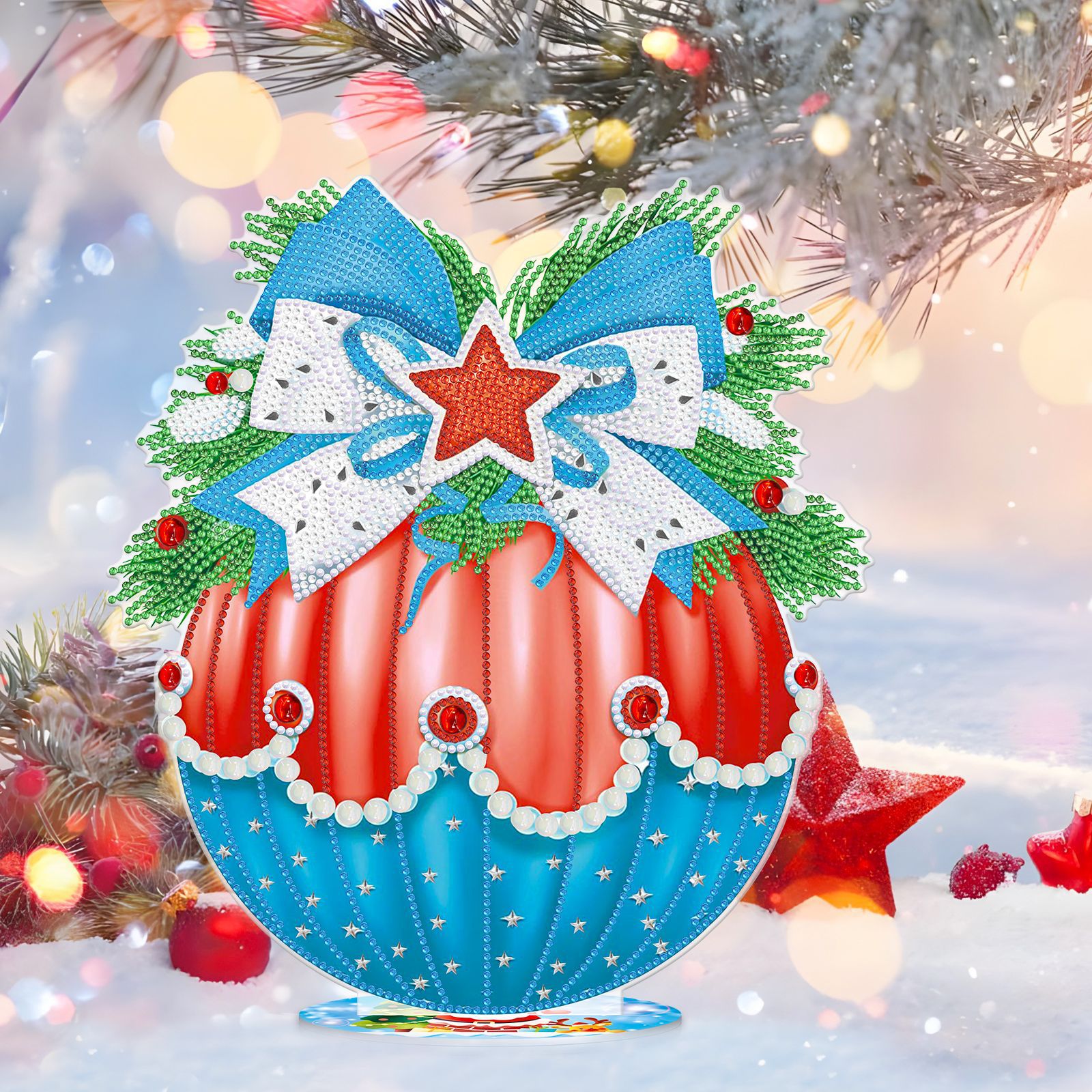 Diamante pintura perimetral DIY creativa nueva tarjeta de decoración unilateral decoración de escritorio de Navidad pintura puede ser distribuida al por mayor