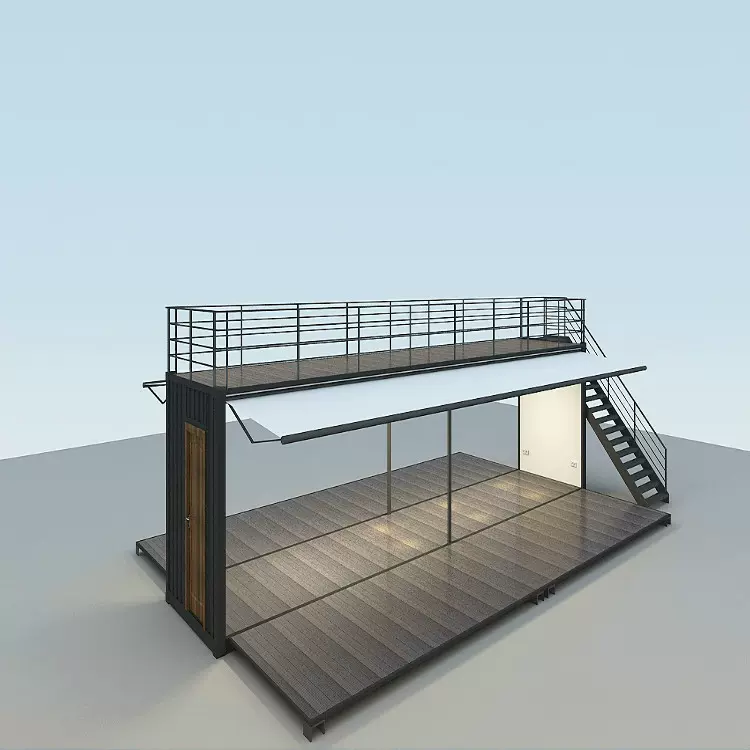 40尺集装箱展示箱可移动定 制展箱集装箱商铺 两侧开门40尺咖啡箱