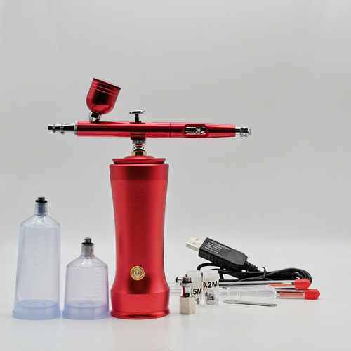 eaby Amazon best-selling model spray paint and color portable rechargeable mini electric airbrush air pump set