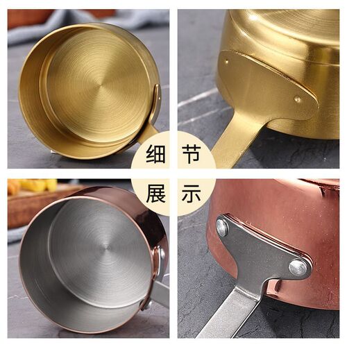 304 stainless steel sauce cup with handle dipping saucer Western restaurant steak sauce cup creative ketchup cup bucket tableware