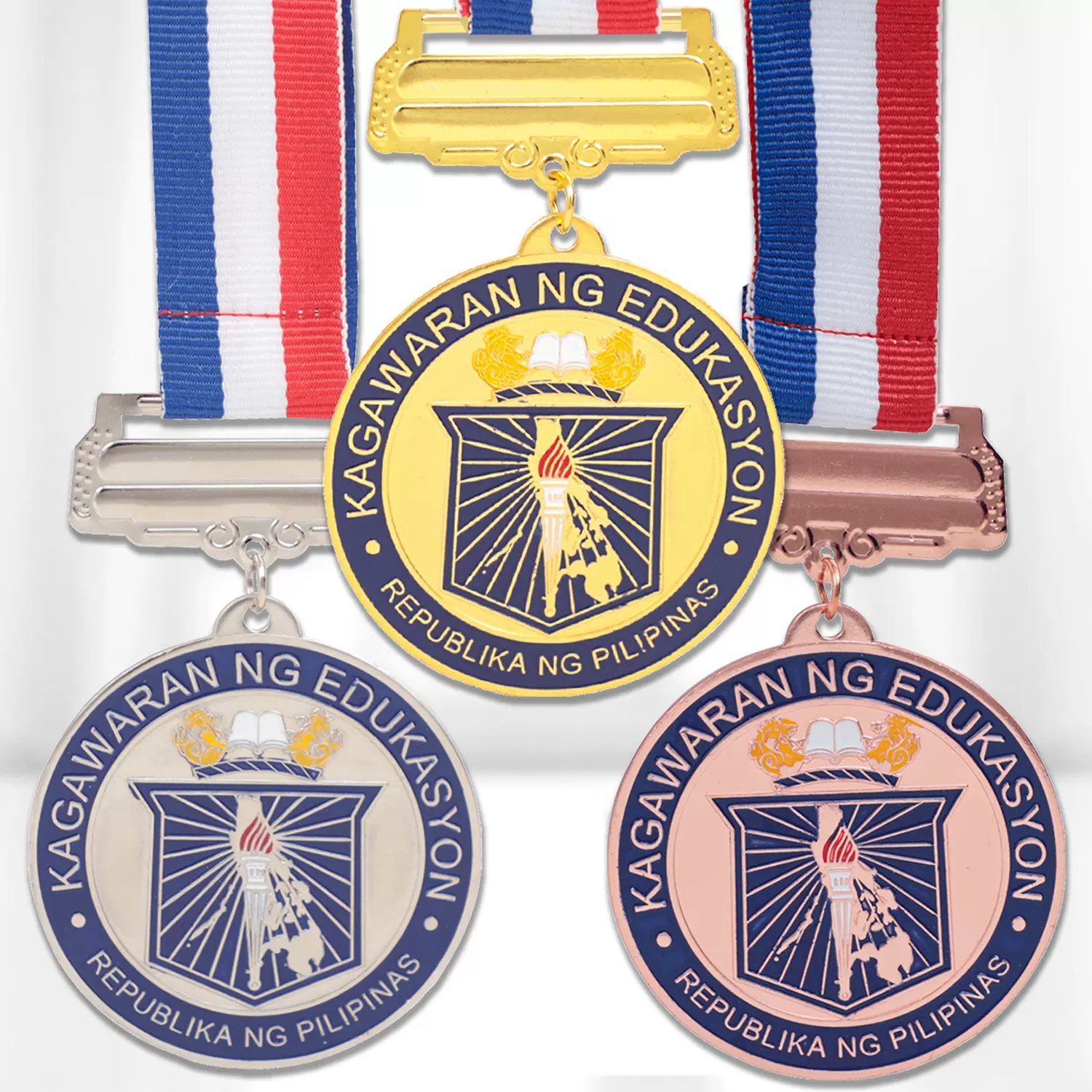 菲律宾铁牌奖牌运动会马拉松金属挂牌荣誉比赛纪念金银铜
