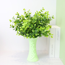 仿真单支尤加利叶子花艺设计金钱叶婚庆家居装饰绿植插花摆件桉树
