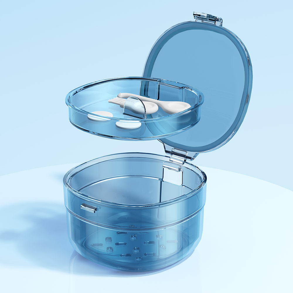 Caja de brackets de ortodoncia Caja de brackets invisibles Caja de almacenamiento de brackets de ortodoncia Caja de almacenamiento de dientes falsos Caja limpia