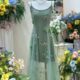 Factory direct ancient costume Hanfu colorful flower butterfly applique embroidery mesh embroidery lace fabric embroidery fabric