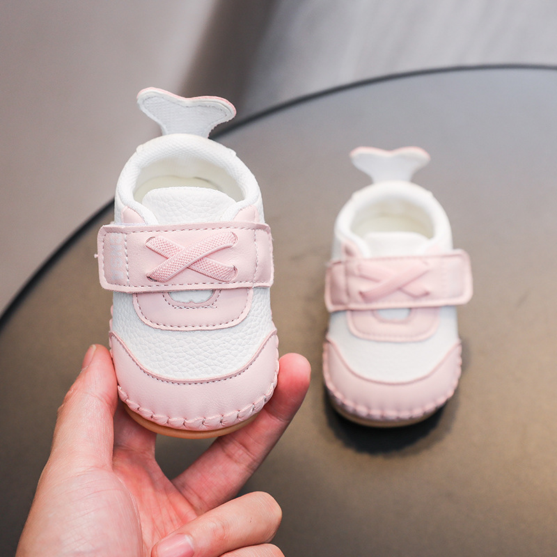 Babyschuhe für Mädchen, Frühling und Herbst, ein Jahr alte Babyschuhe, weiche Sohle, 03–6–9 Monate, Junge, Kleinkindschuhe, weiches Leder, weiche Sohle_voghion.com