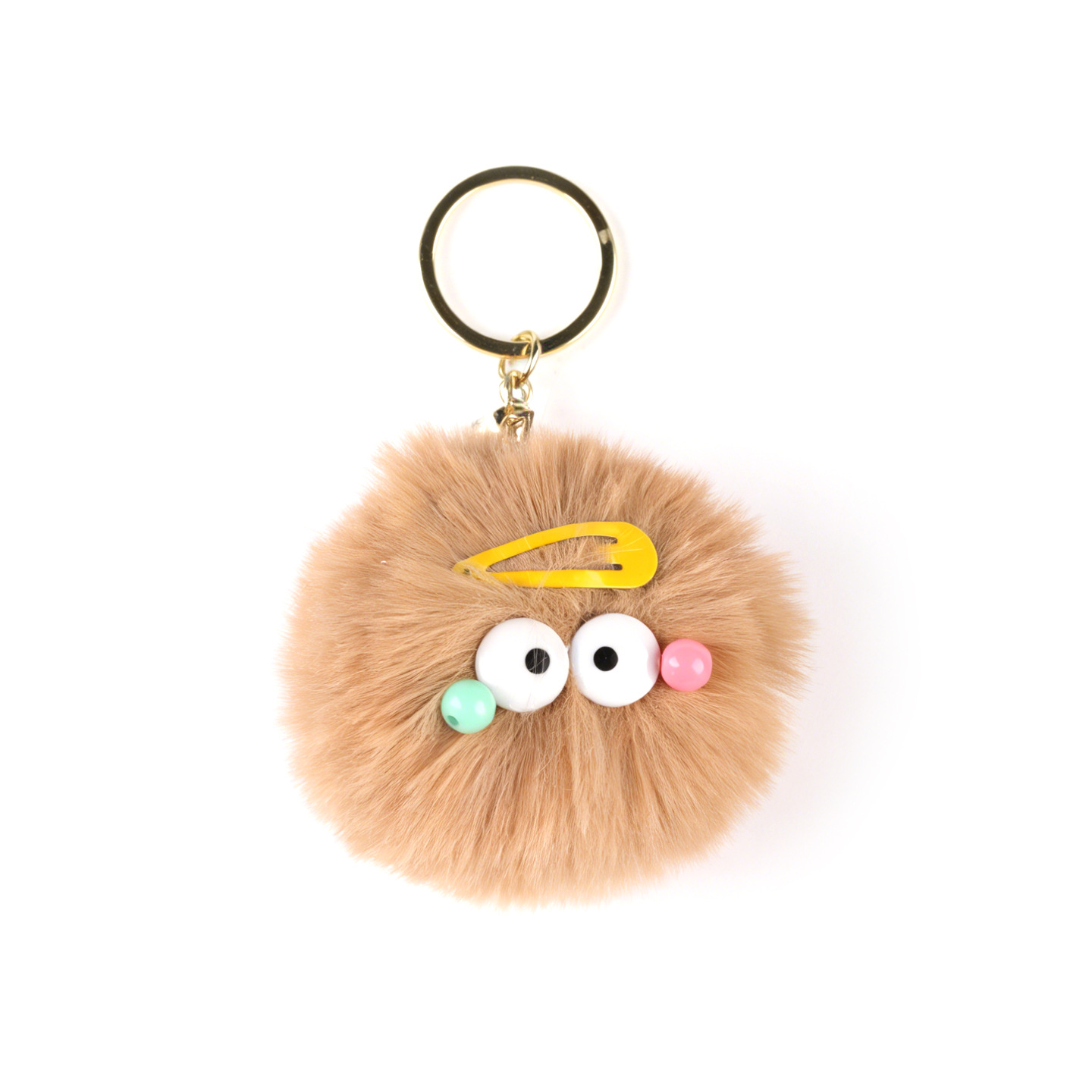 Original fealdad bola de carbón llavero de dibujos animados muñeca de peluche bolsos de estudiantes colgante accesorios llavero regalo