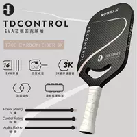 Ракетка для пиклбола HOOWAN TDCONTROL_Панель из углеродного волокна 3K+основа из ЭВА_Высокая эластичность и долговечность