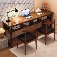 书桌桌子长方形家用学生学习桌工作台电脑桌简易靠墙出租屋条桌窄