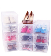 BB4C批发20个装加厚透明鞋盒抽屉式塑料男女鞋子收纳盒收纳箱