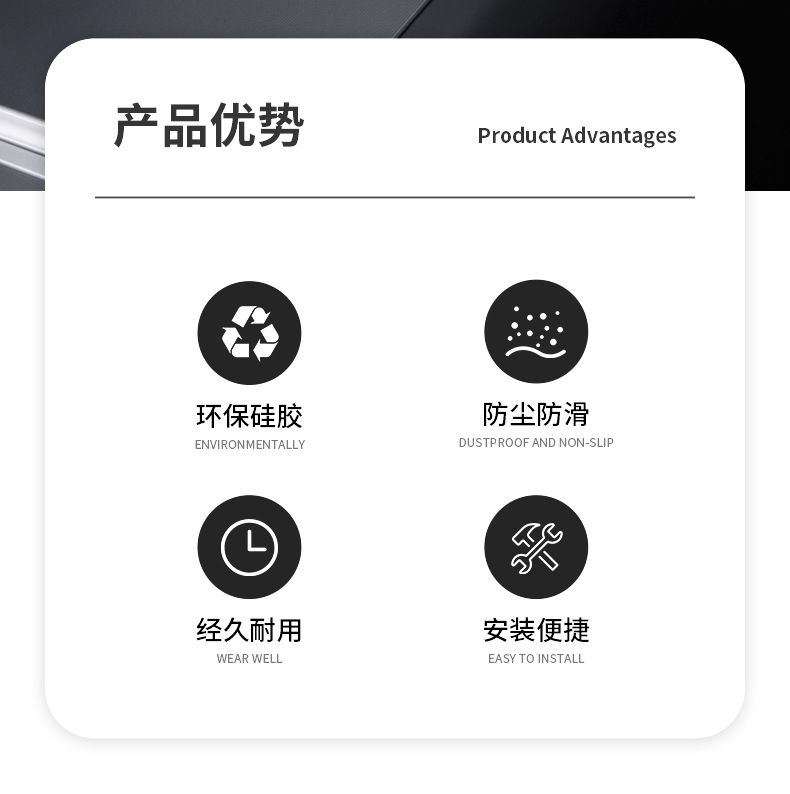 Applicable to Tesla 23 new version Model3 wireless charging silicone pad car central control non-slip pad wireless charging pad